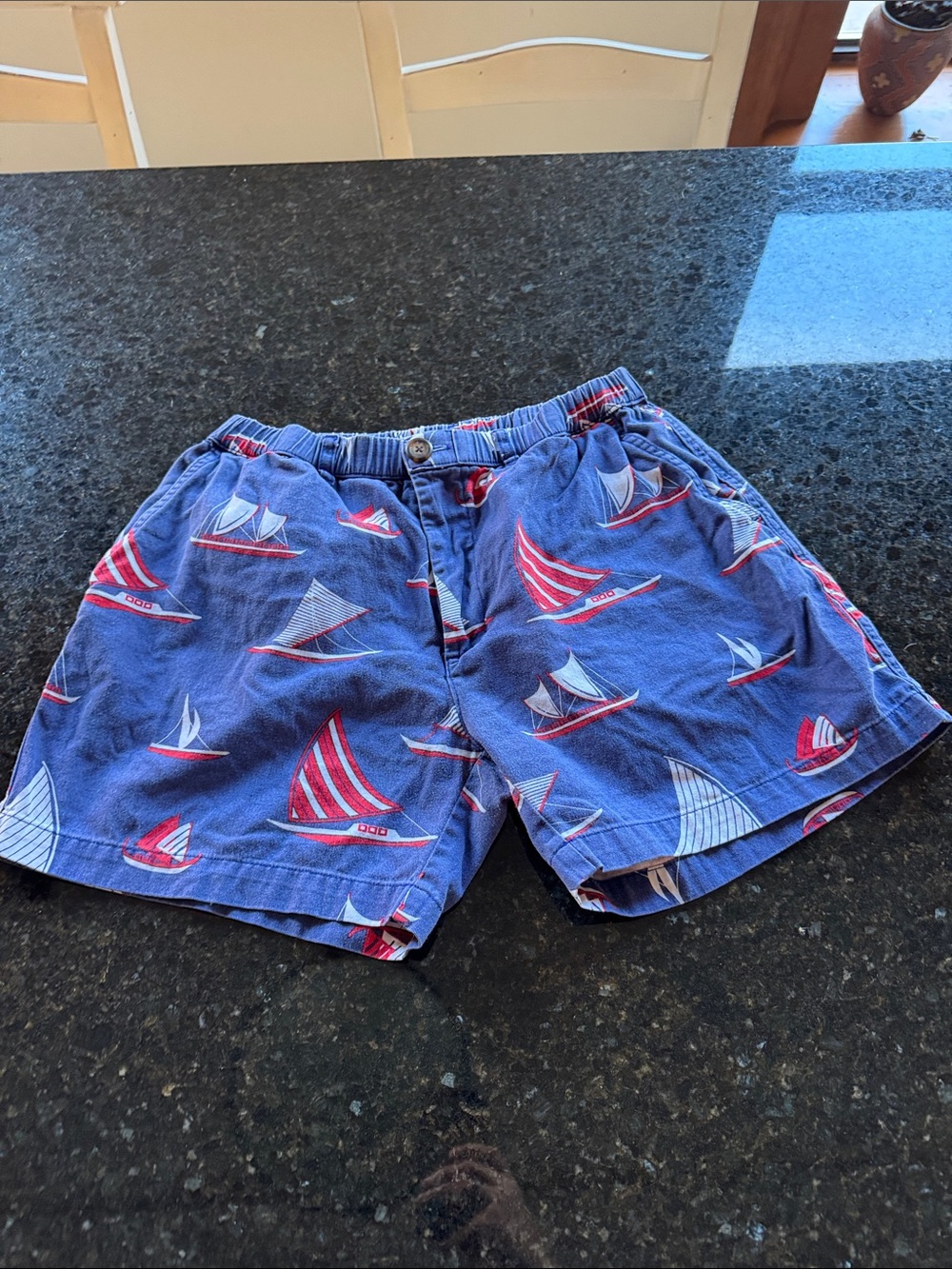 chubbies - Patriotic Blue - Sailboat Print Flat-Front Men’s Shorts